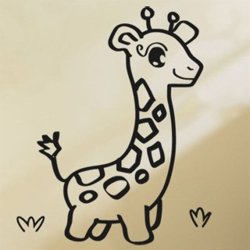 Samolepky na zeď Žirafa 001