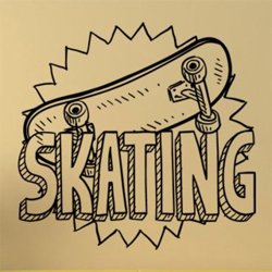 Samolepky na zeď Skateboard 0961