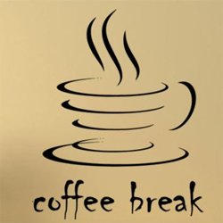 Samolepky na zeď Nápis Coffee break 0043
