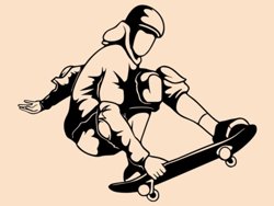 Samolepky na zeď Skateboardista 007