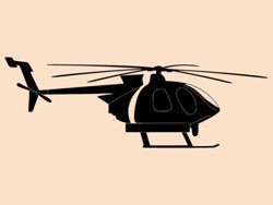 Samolepky na zeď Vrtulník 0868