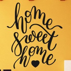 Samolepky na zeď Nápis Home Sweet Home 0634