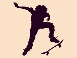 Samolepky na zeď Skateboardista 002